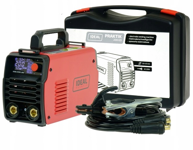 Elektrodová Svářečka Ideal MM Praktika 200 Led Synergie Igbt Puls Kufr