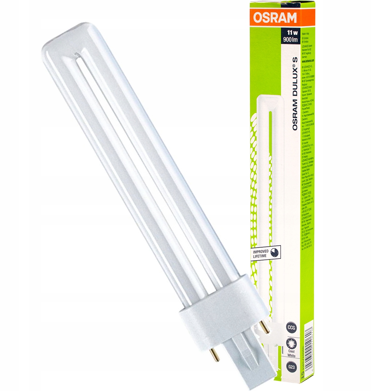 Świetlówka G23 DULUX S 11W 900lm 4000K OSRAM