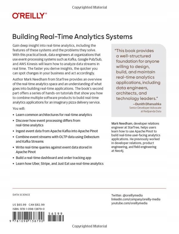 Needham, Mark Building Real-Time Analytics Systems: From Events to Insights Tytuł Building Real-Time Analytics Systems: From Events to Insights with Apache Kafka and Apache Pinot