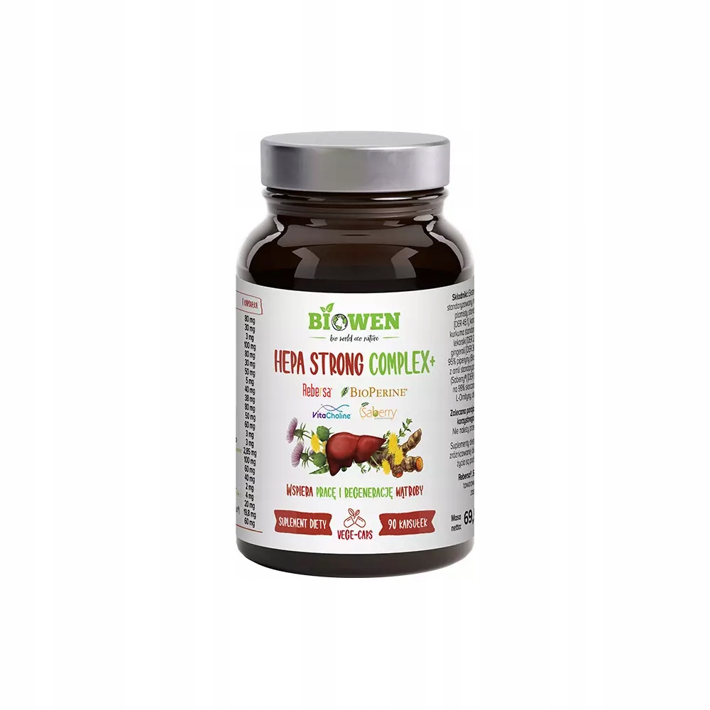 Suplement diety Biowen Hepa Strong Complex+ 90 kapsułek