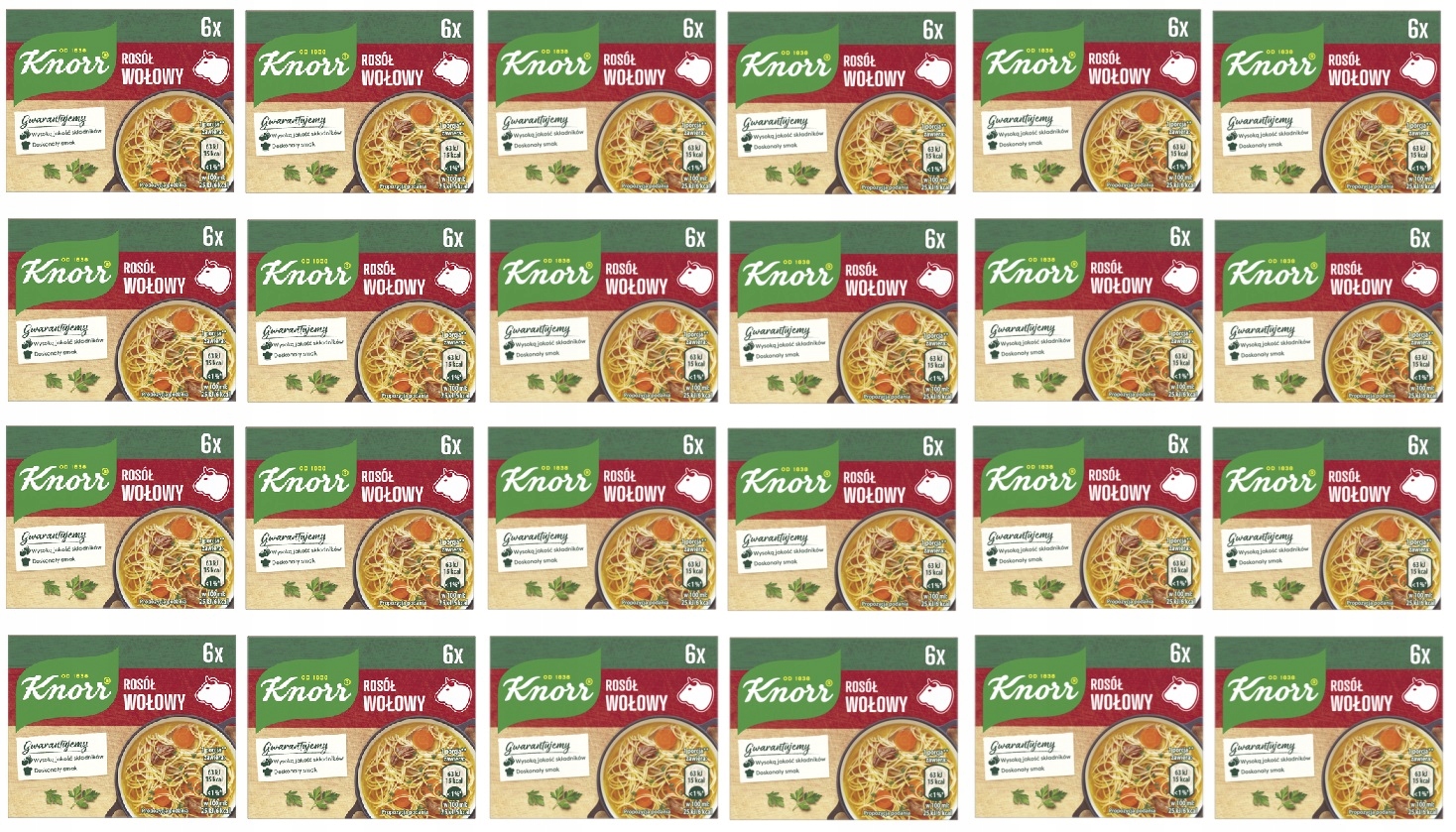 Levně 24x 60 g Knorr Hovězí vývar Karton