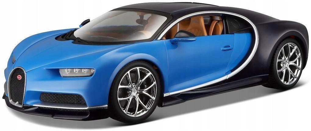 Bugatti Chiron 1:18 modrý model BBurago 11040