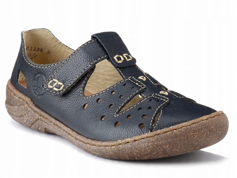 

Półbuty damskie letnie Rieker 54555-14 skórzane 39