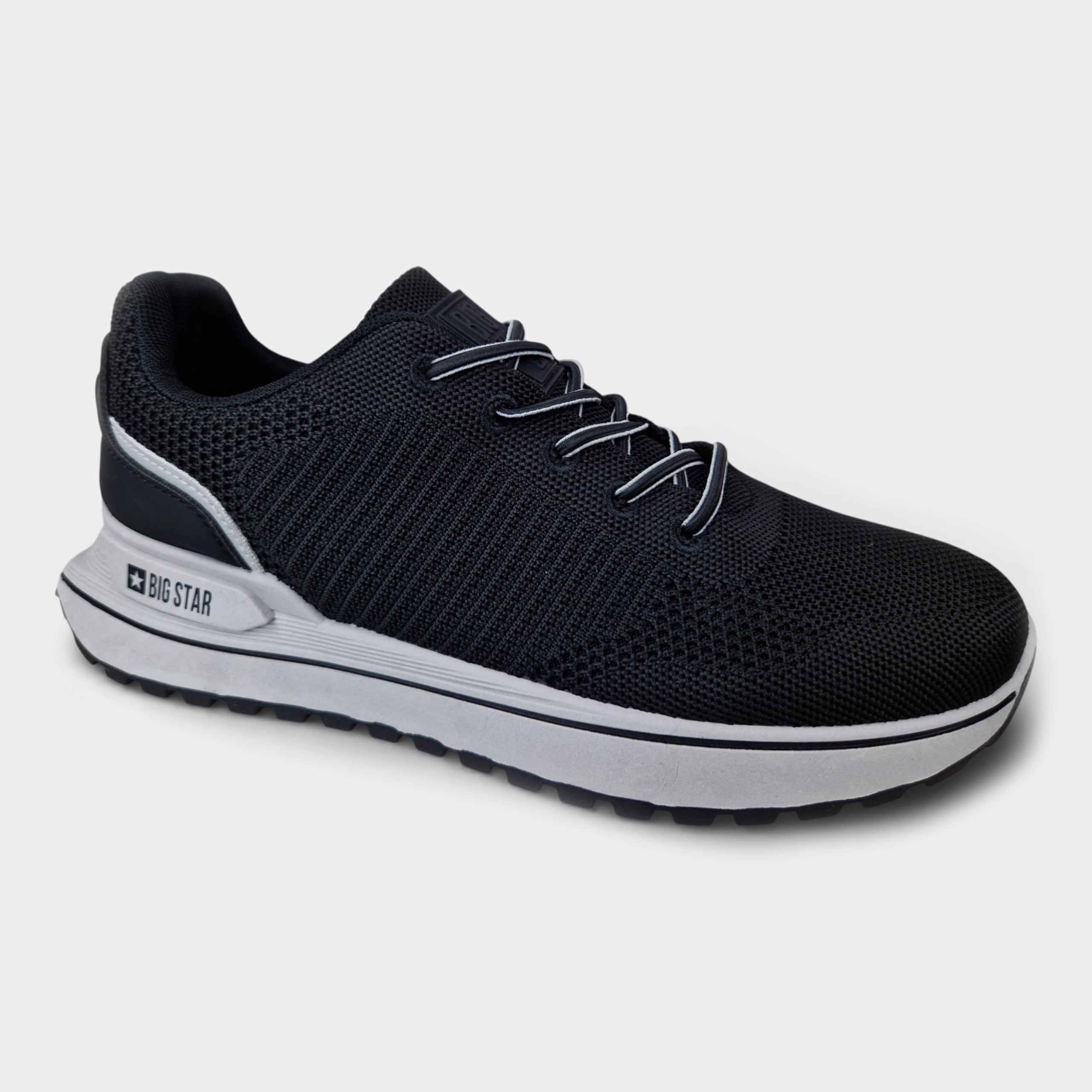 Buty męskie Big Star sportowe sneakersy czarne Lekkie z siatki RR174539 41