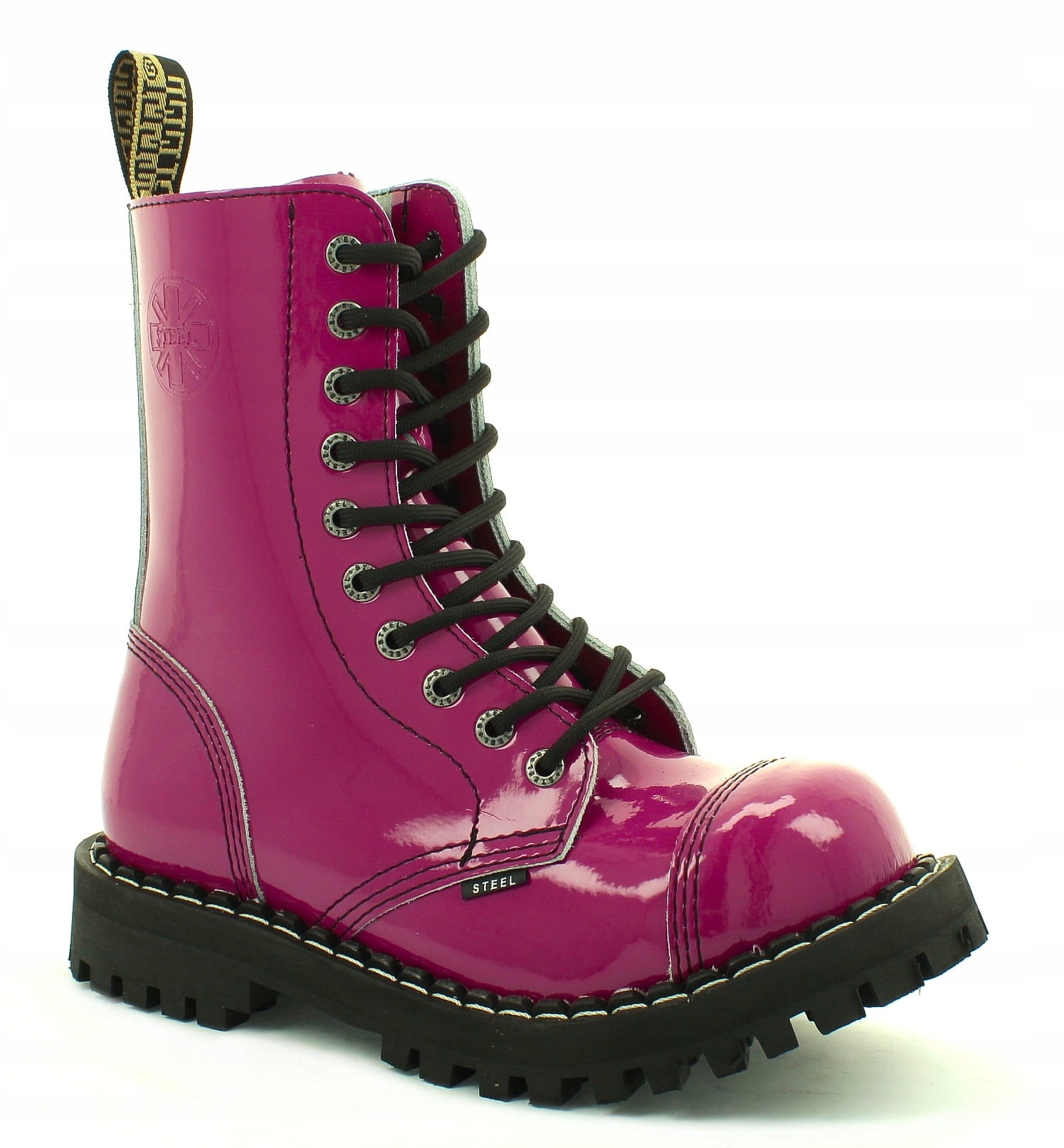 

Glany Steel Różowy Lak. 10-DZIUR 105/O/PINK-LAK 38