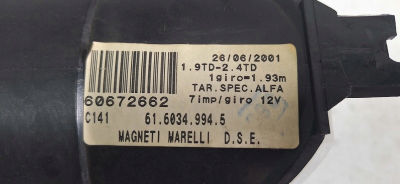 dials ALFA ROMEO 156 60672662