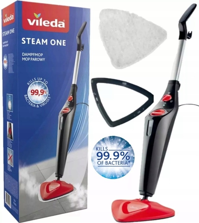 Vileda Steam 1550 W Parní mop náplň, nástavec na čištění koberců