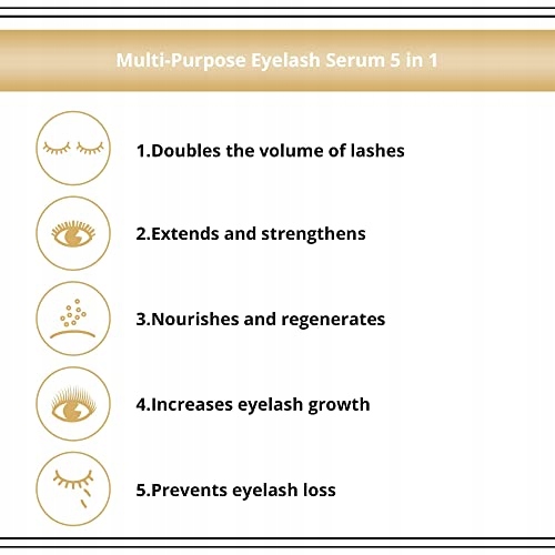 EVENILE COSMETICS Serum Do Rzęs SOS Lash Booster 5w1 Aktywator Wzrostu 10ml — miniatura 4