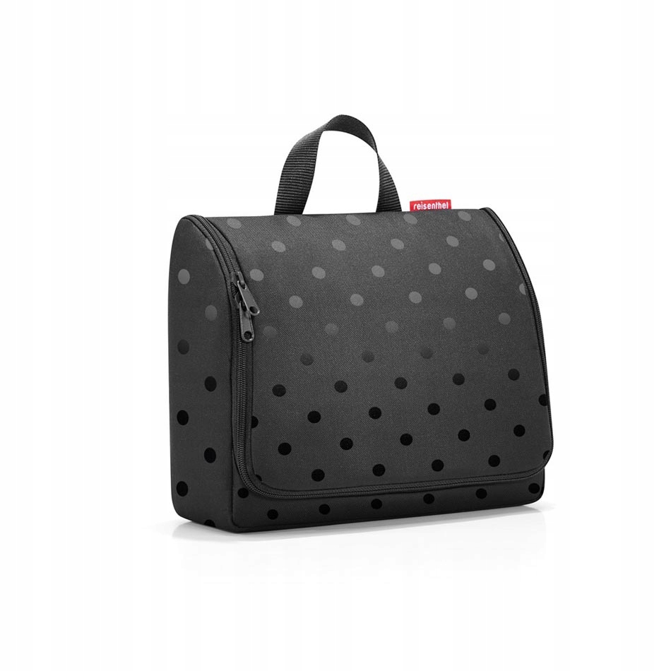 Cestovní kosmetická taška XL Toiletbag Glossy dots černá Reisenthel