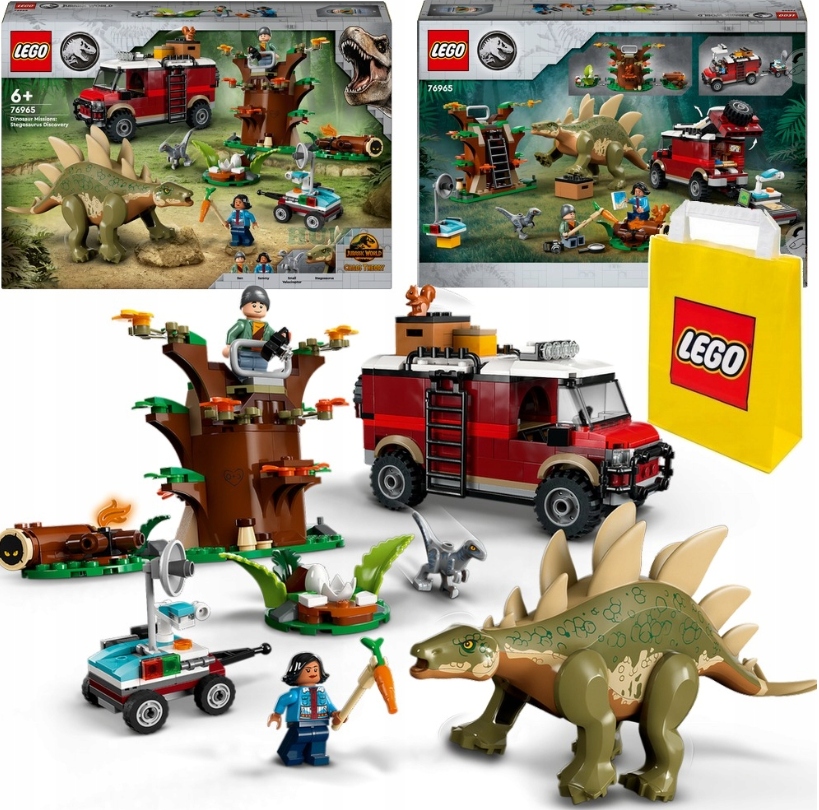 Lego Jurassic World Dinomisje Odkrycie Stegozaura Klocki Mini Dinozaur