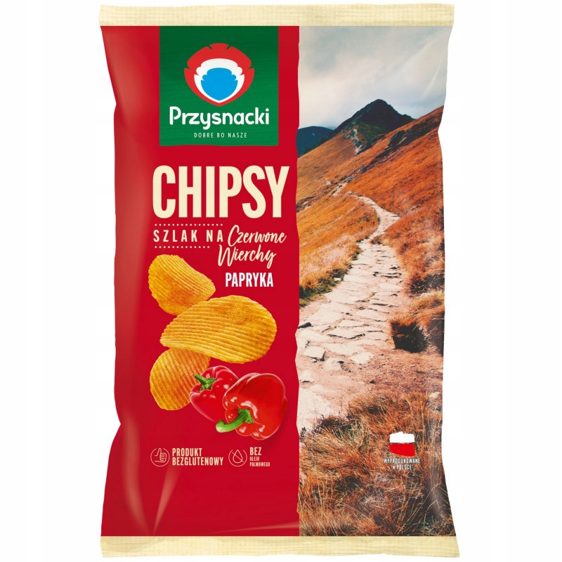 Zestaw Przysnacki Chipsy Ziemniaczane o Smaku Paprykowym 130g 9szt