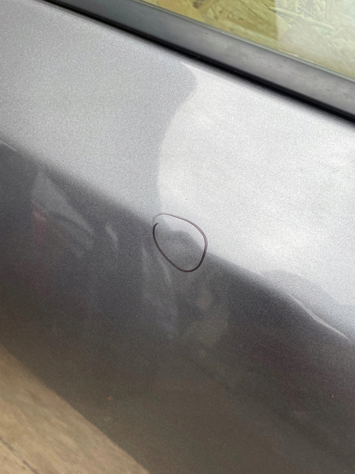 door front front left Nissan Leaf and szare