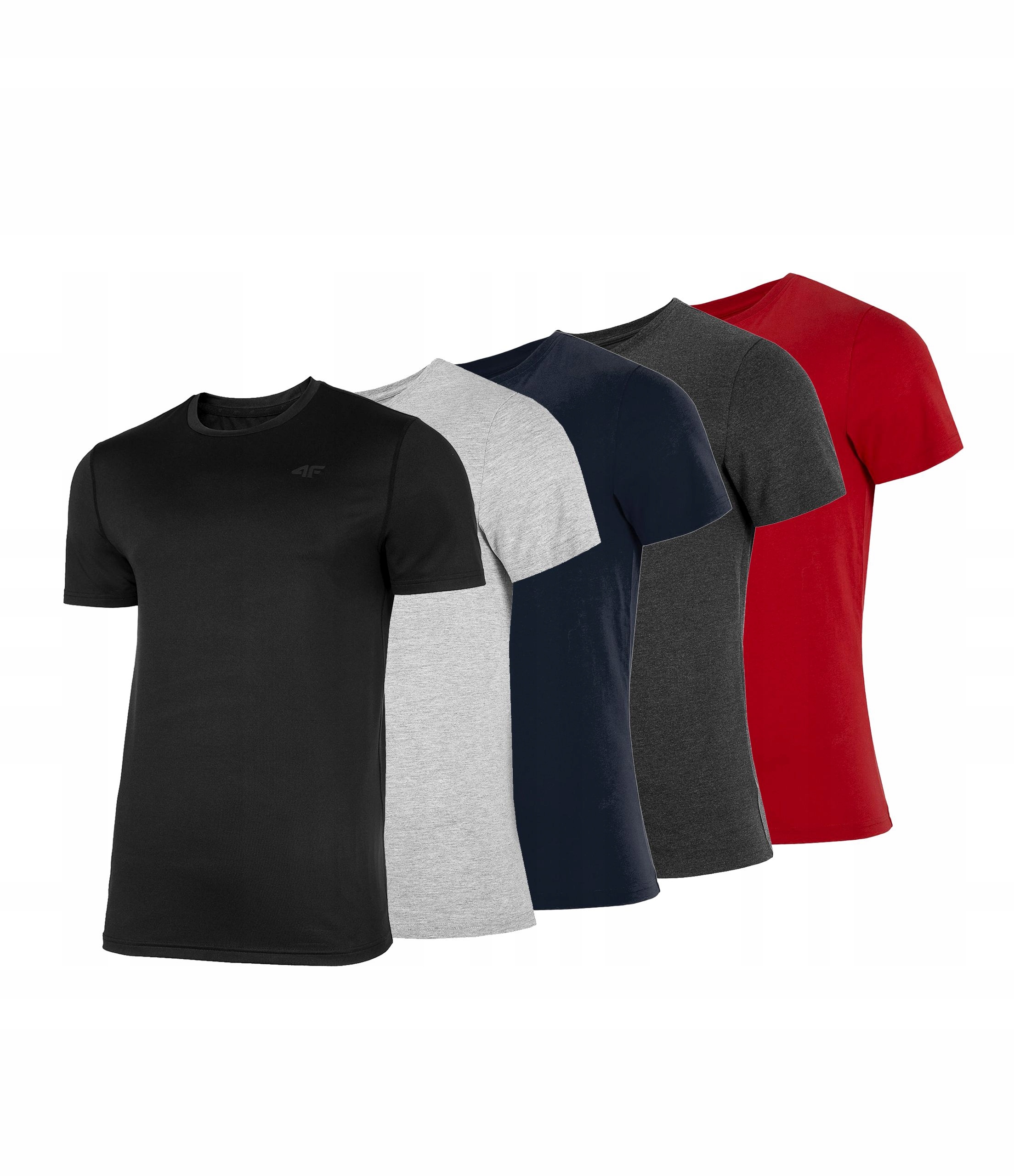 T-shirt Męski 4F Koszulka Zestaw Komplet 5 Sztuk M TSM352