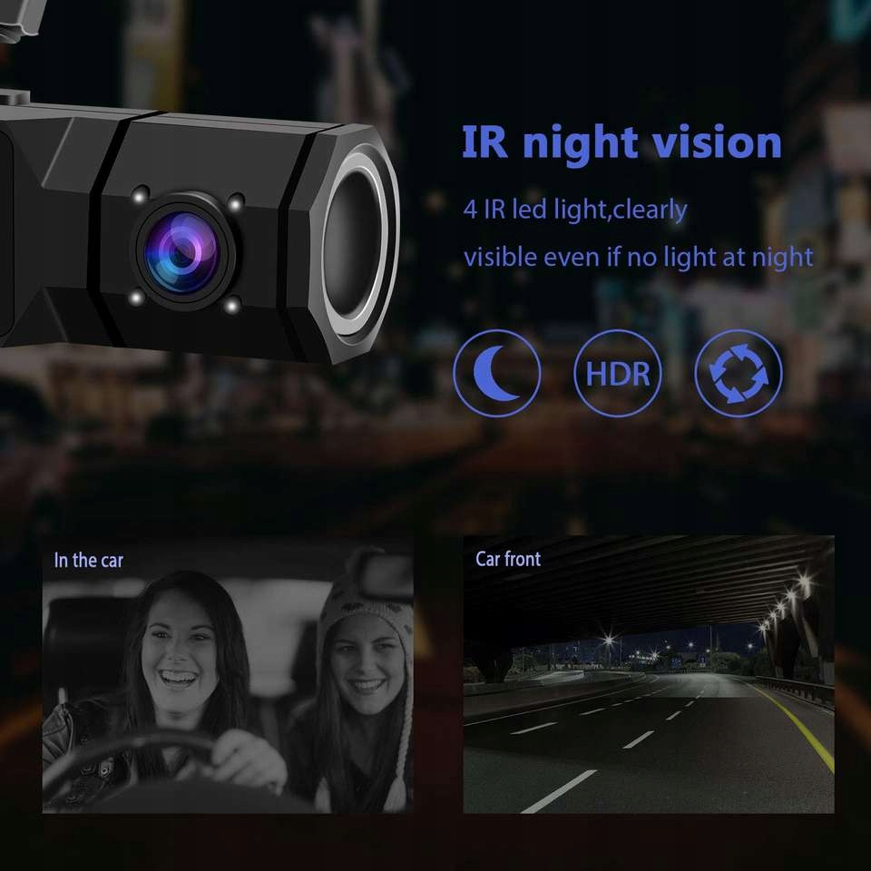 DUAL Rejestrator jazdy kamera Video Marka inna