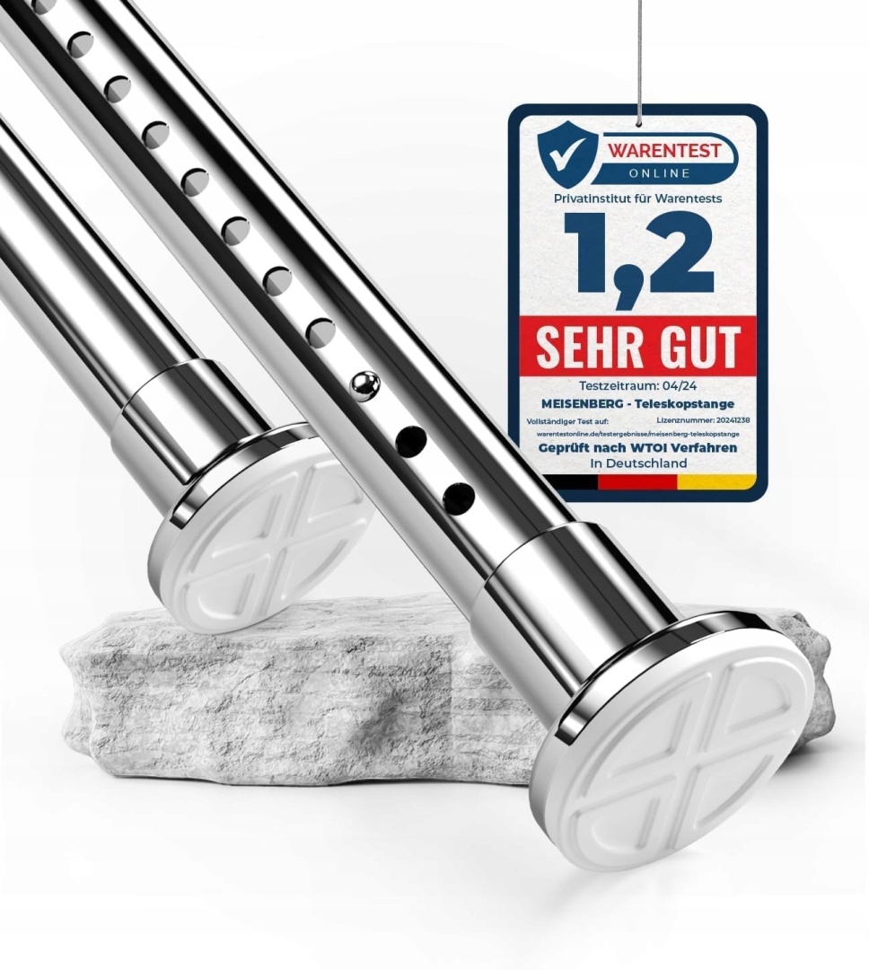 Rozpěrná sprchová tyč Garnýž 310-360 32 MM bez vrtání