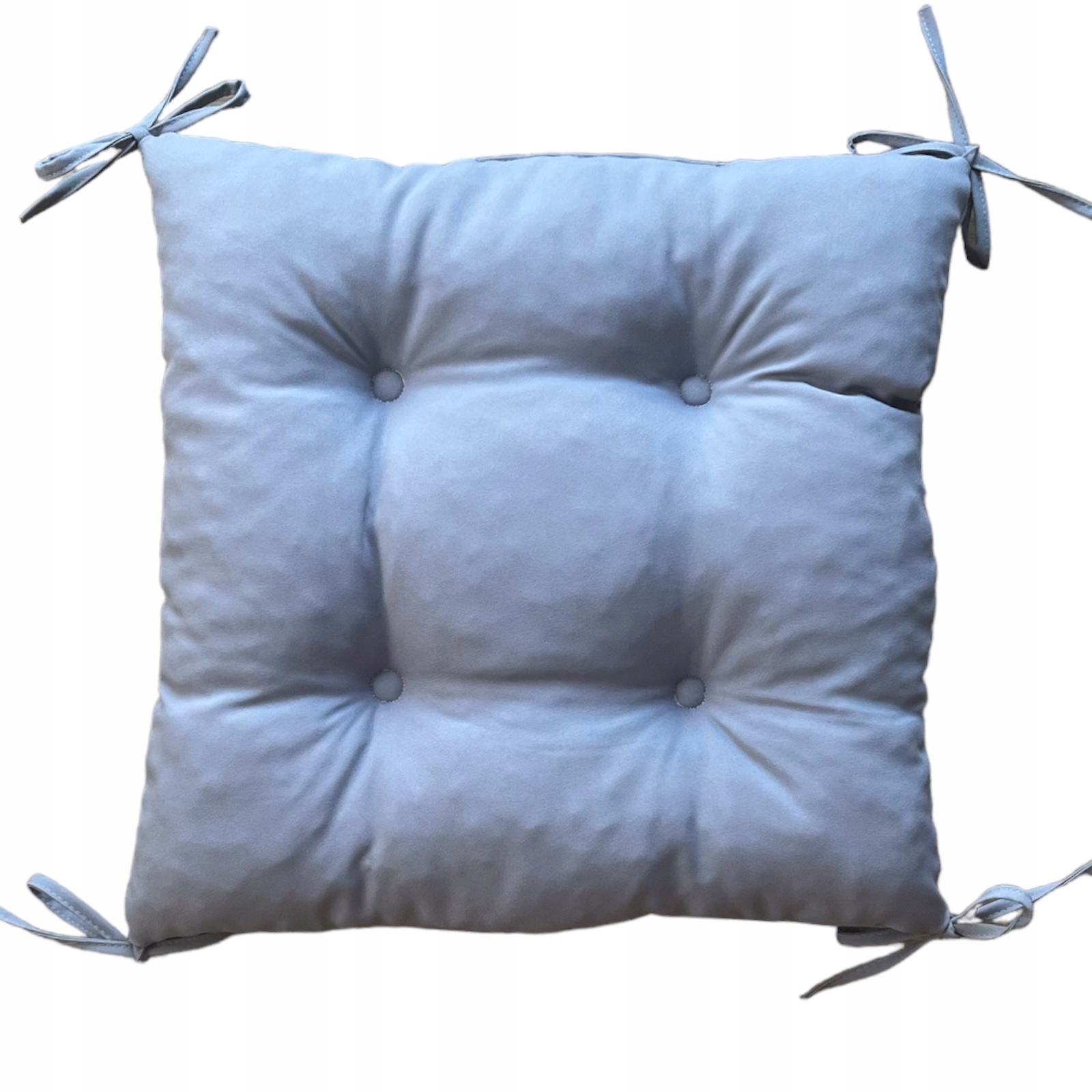 Poduszka na krzesło KWADRAT 40x40 cm JASNY SZARY