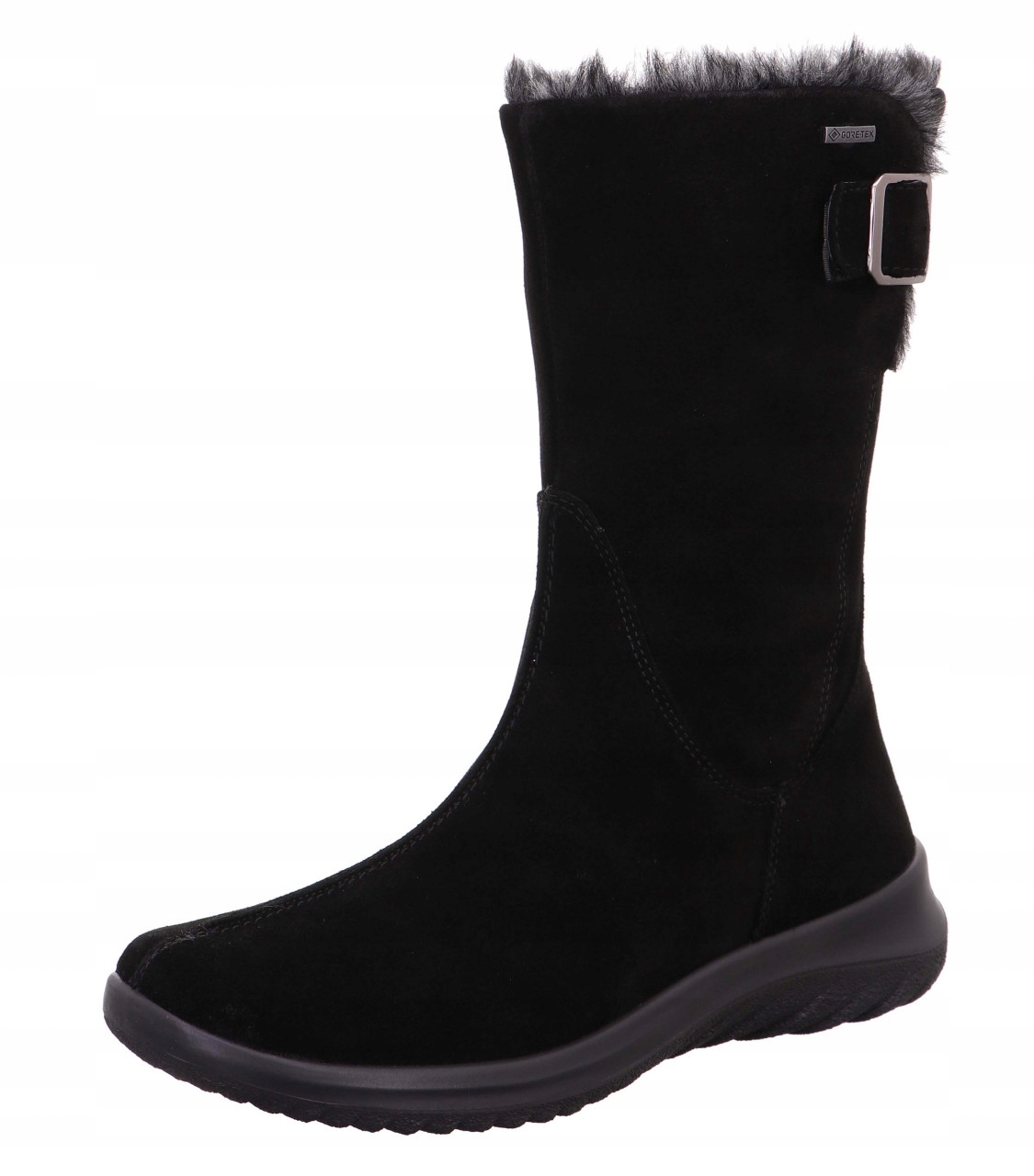 Legero Kožené Zateplené Kozačky Černé Módní Teplé Na Zip 39 J0C