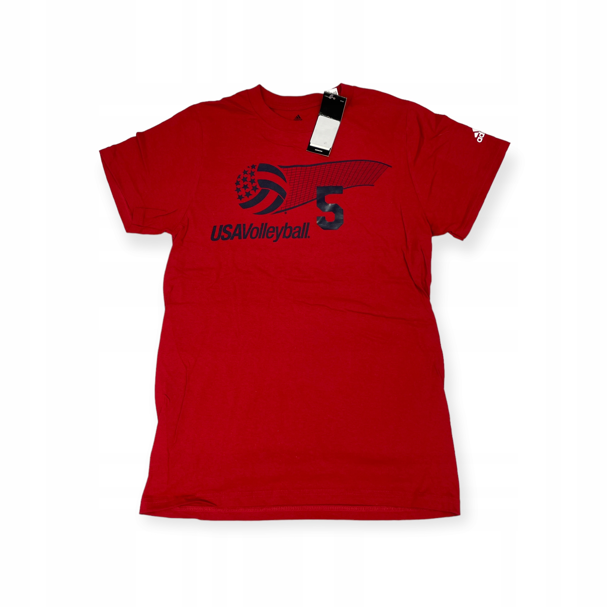 Koszulka męska czerwona Adidas USA VOLLEYBALL 5 S