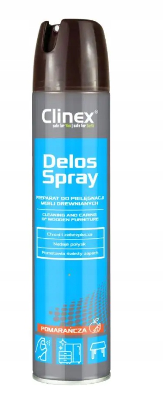 

Clinex Delos Spray aerozol do pielęgnacji mebli