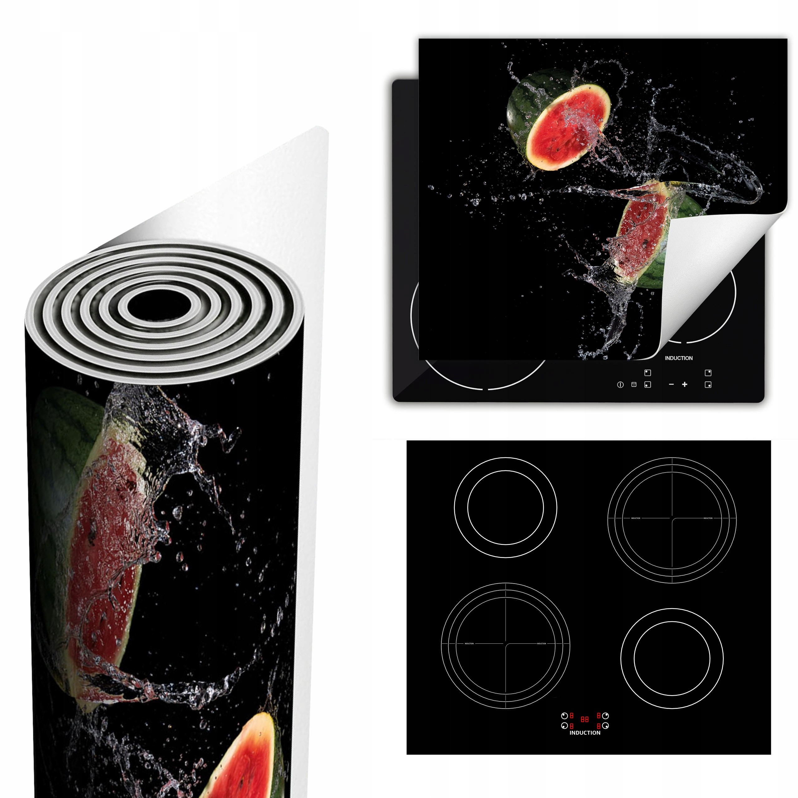 Ochranná Podložka Na Sporák Má Více Místa 60x52 černá meloun