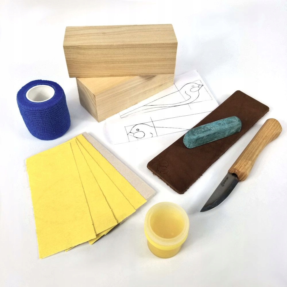 Řezbářská sada pro začátečníky Hobby Diy Ptáček Beaver Craft