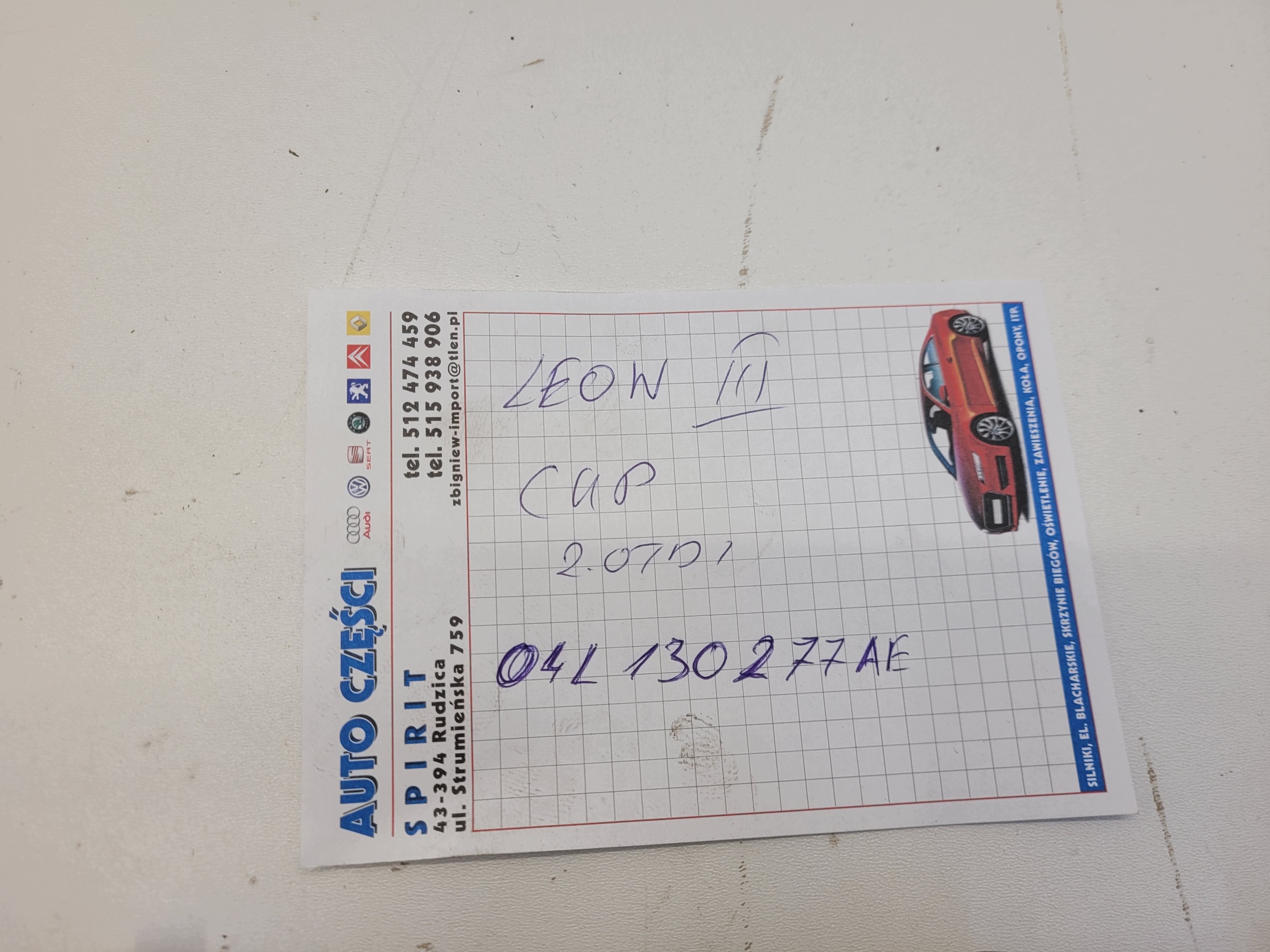 AUDI A3 8V GOLF VII LEON III OCTAVIA 2,0 TDI nozzle injector 04L130277AE