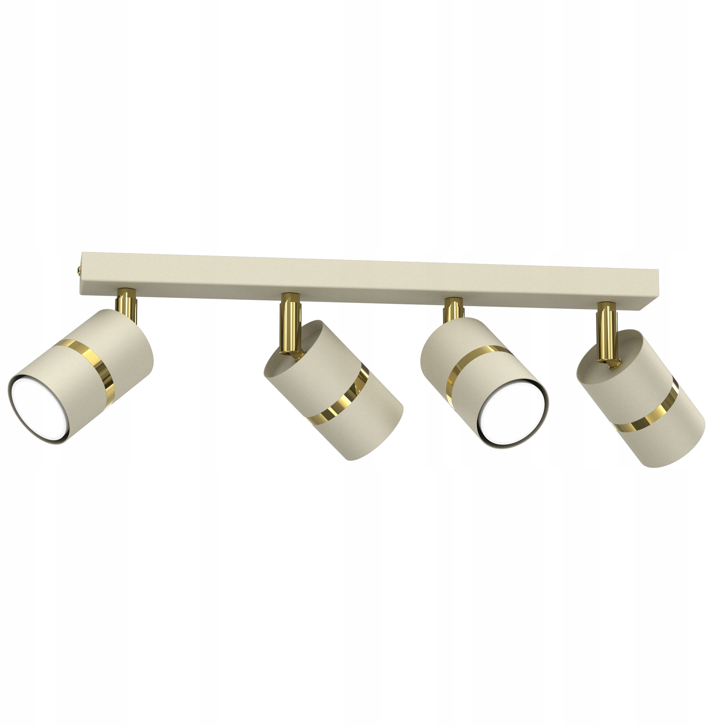 LAMPA SUFITOWA ŻYRANDOL PLAFON TUBY METAL LED GU10 BEŻ GOLD SPOT TUBA