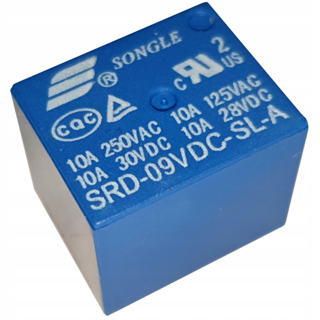 

Przekaźnik SRD-09VDC-SL-A 9V 10A zwierny Songle