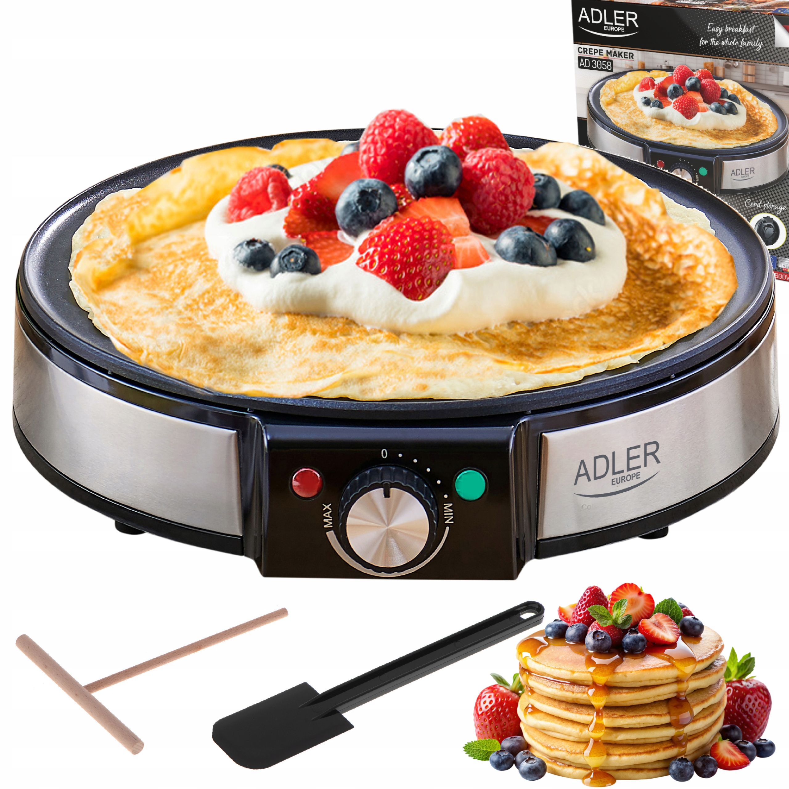 Elektrická Palačinkovačka XL 30 cm Palačinky Torilla Non-Stick 1600 W