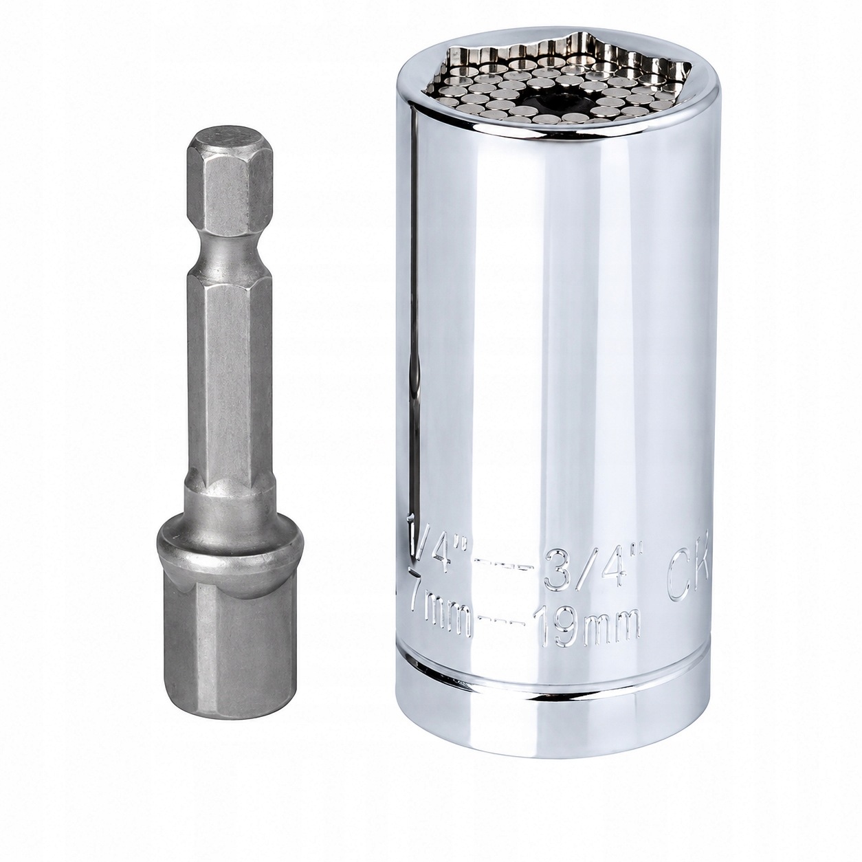 Uniwersalny Klucz Nasadowy Nasadka 7-19MM 1/4 3/4 Z Adapterem