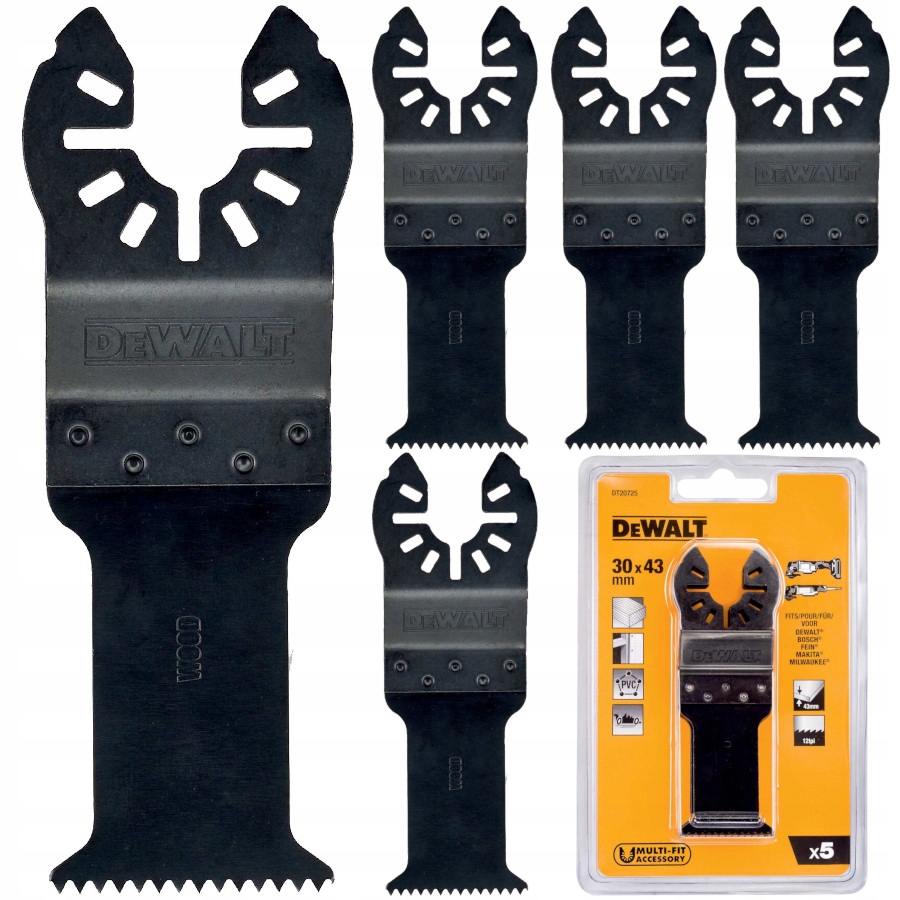 Dewalt Pilový List Mt 30x43mm Dřevo 5ks