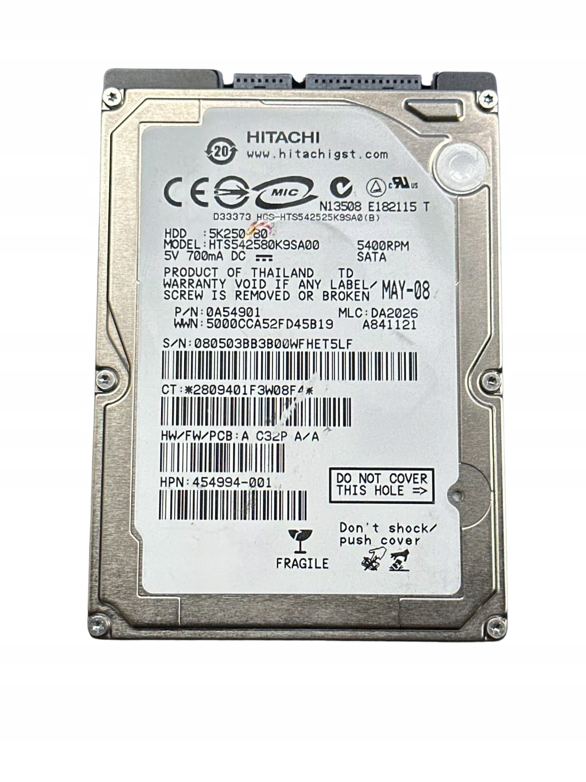 Dysk Hitachi 0A54901 firmware HP DesignJet T610 T1100 24