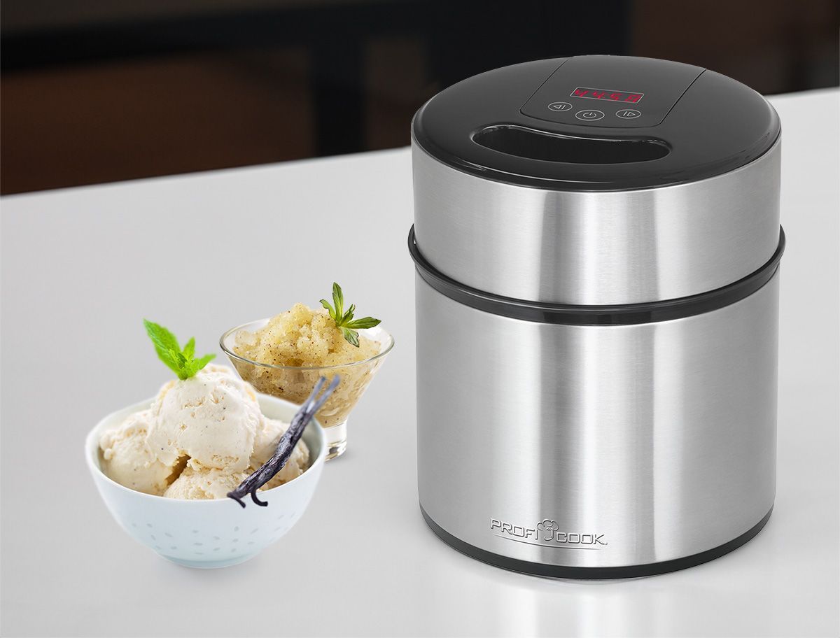 LODZIARKA URZĄDZENIE AUTOMAT DO LODÓW JOGURTÓW INOX STAL PROFICOOK Kod producenta 501140