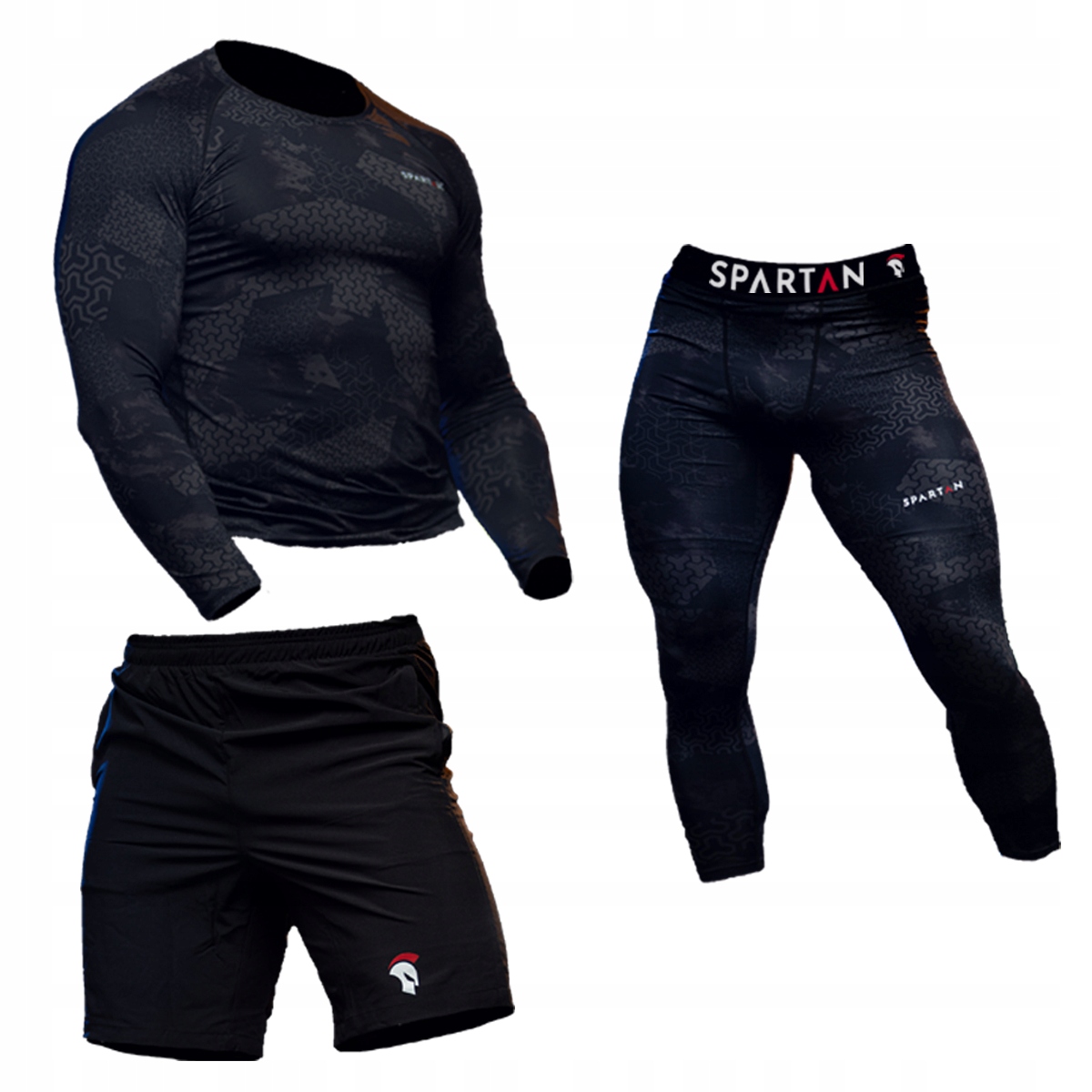 BIELIZNA ODZIEŻ STRÓJ KOSZULKA SPODNIE Termoaktywna MĘSKA MOTOCYKL MOTOR 3x EAN (GTIN) 5906857290616