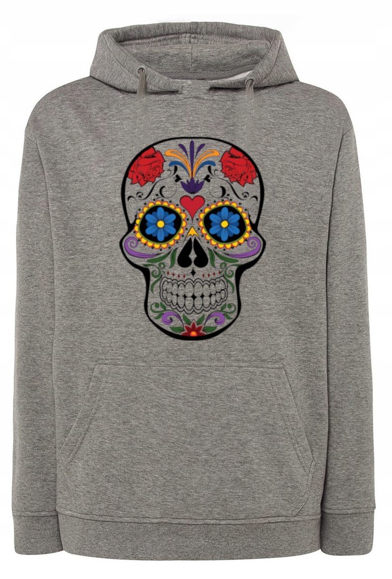 Pánská mikina s barevným potiskem Lebka vel. S