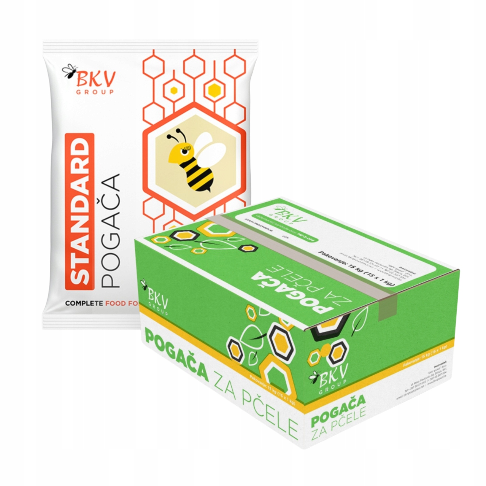 Základní krmivo pro včely Bkv 15 ks x 1 kg