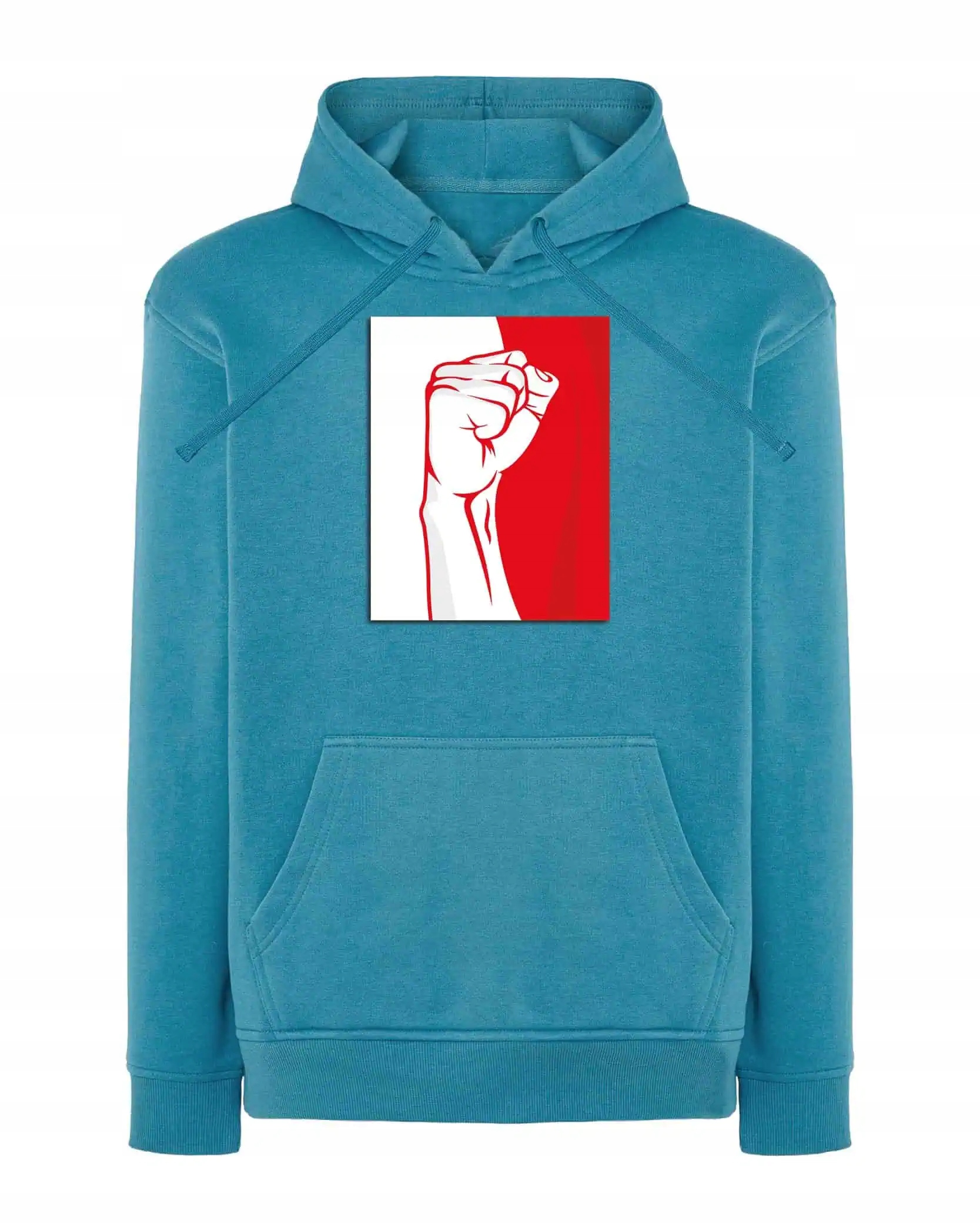 Mikina s kapucí Patriotická bojová polská hranice Modrá XL