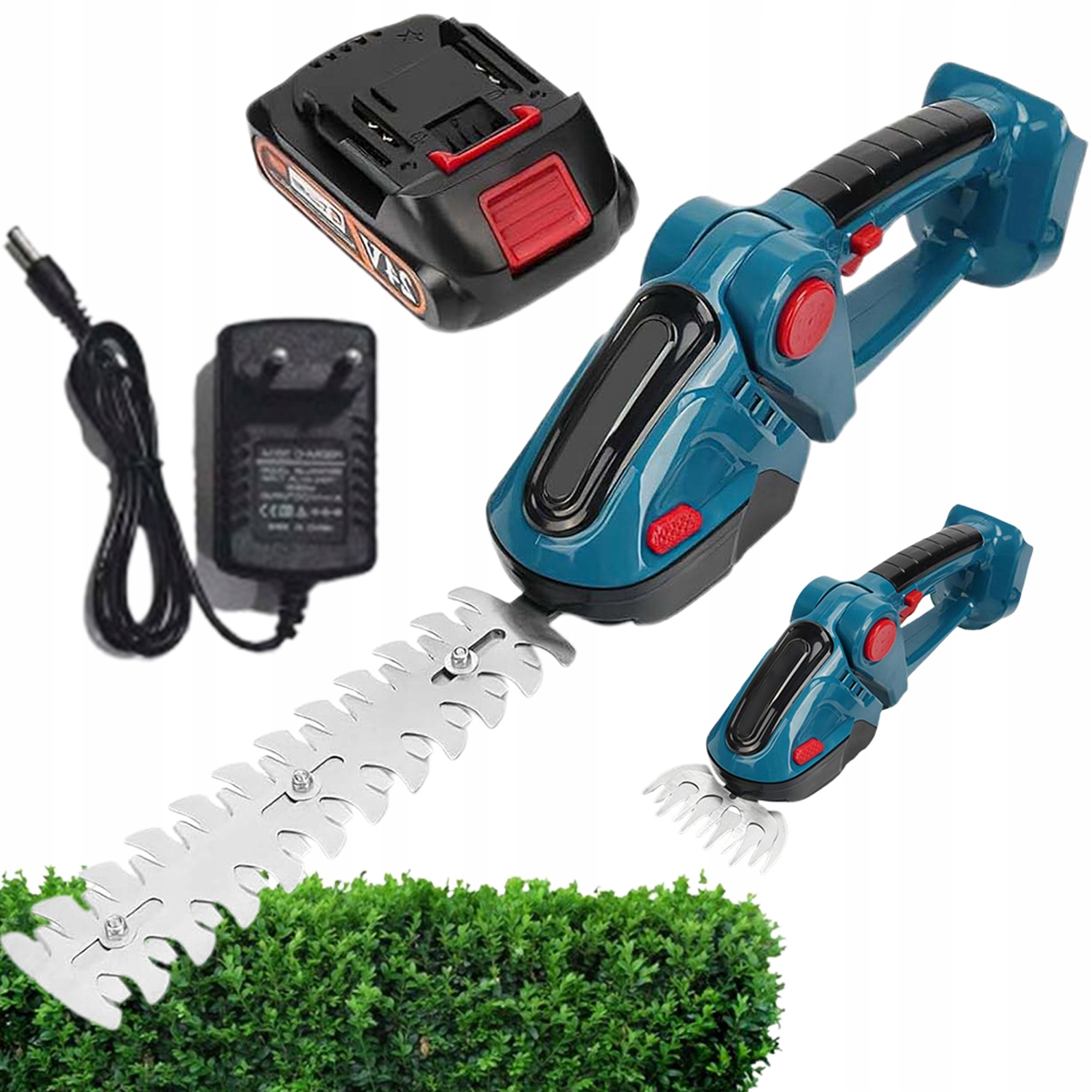 Akumulátorové nůžky 2v1 pro stříhání Trávy a keřů 15000OBr Lehké