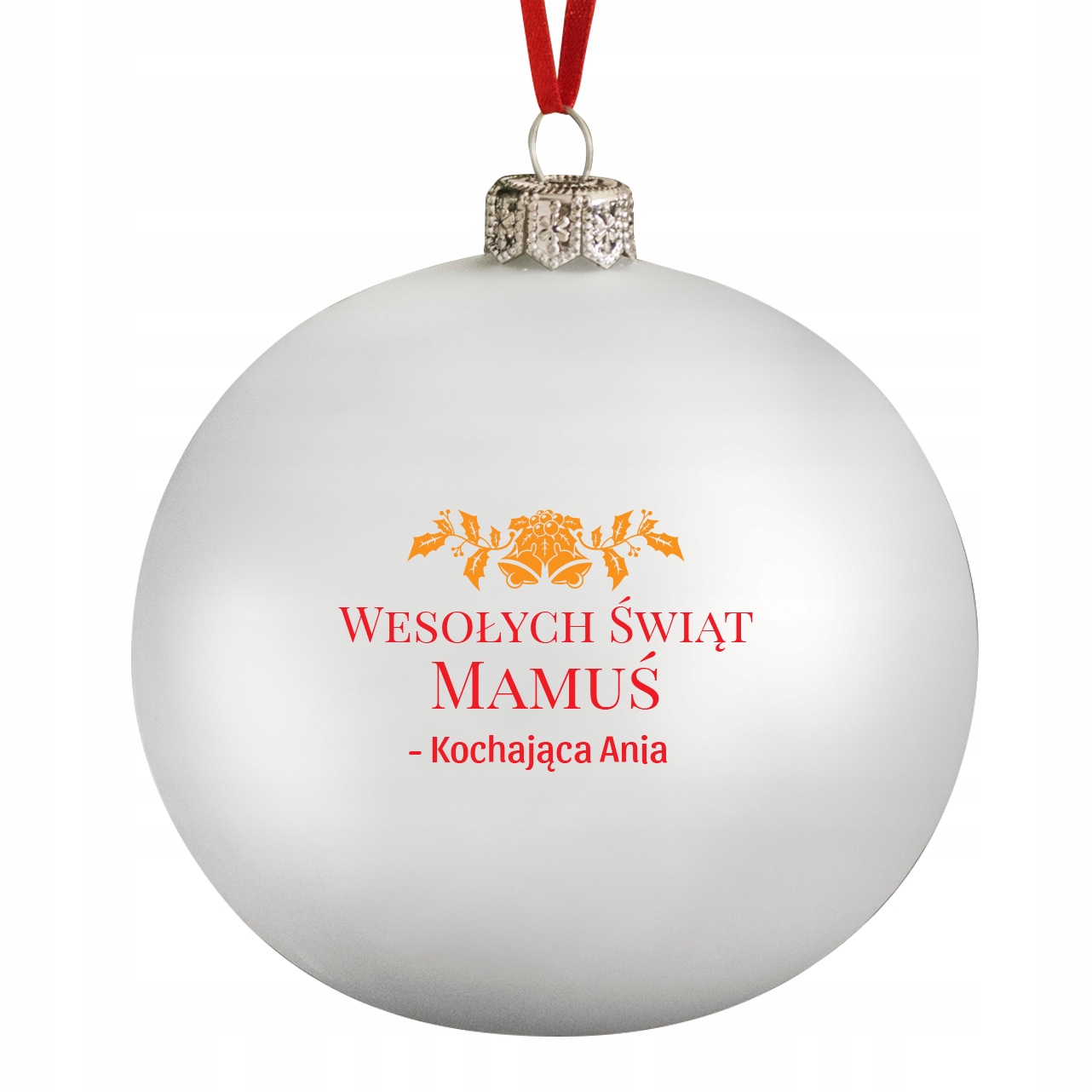 

Bombka na choinkę z nadrukiem 10 cm