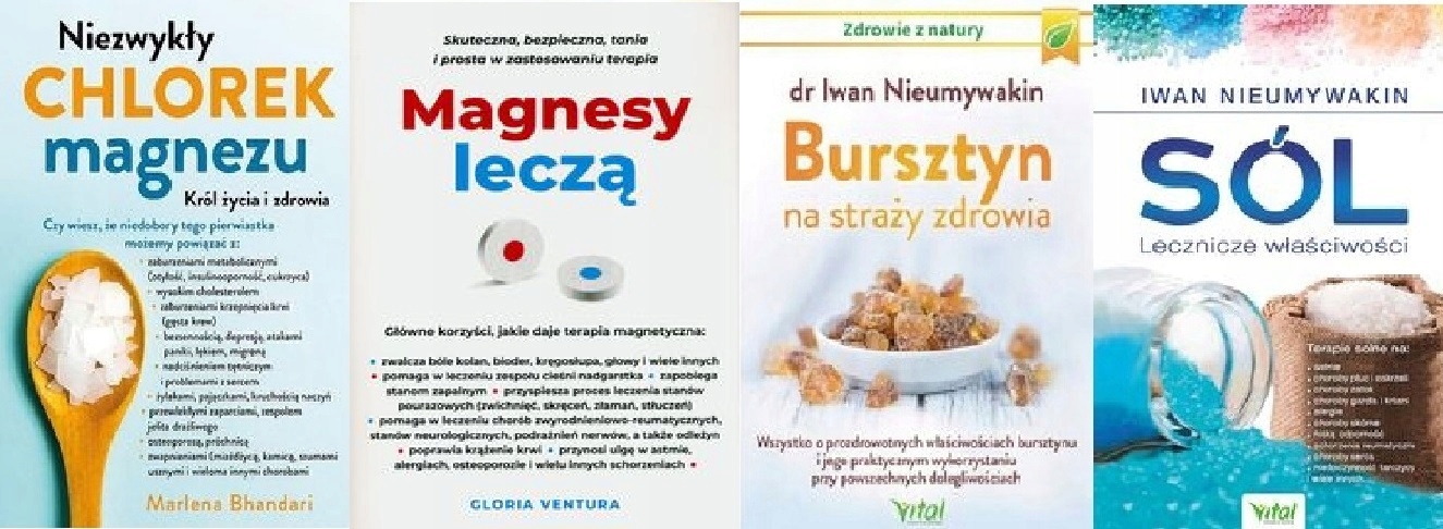 Chlorek magnezu Bursztyn Sól Nieumywakin Magnesy leczą