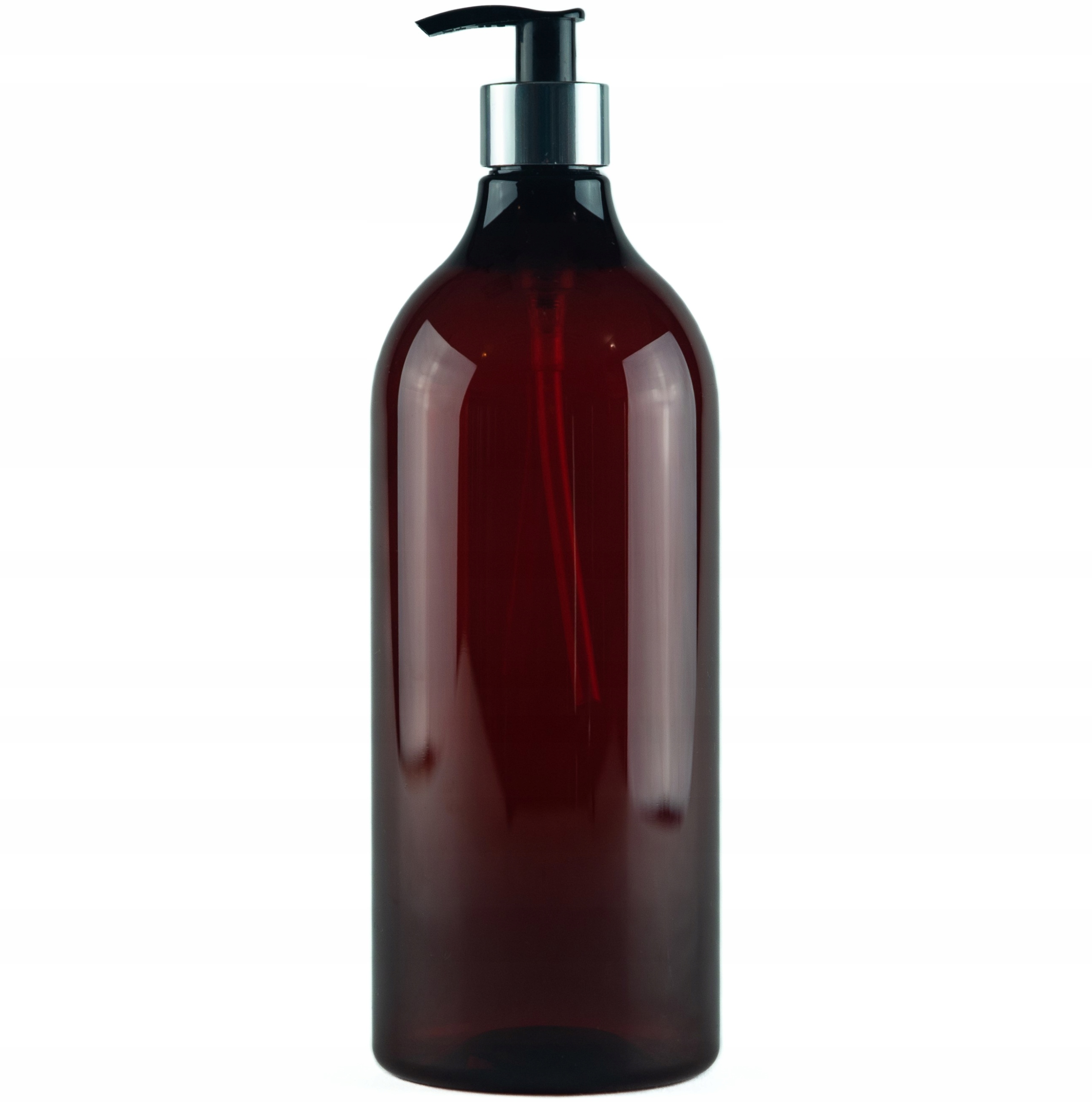 

Butelka z pompką dozującą 1000ml, Pet, Brązowa