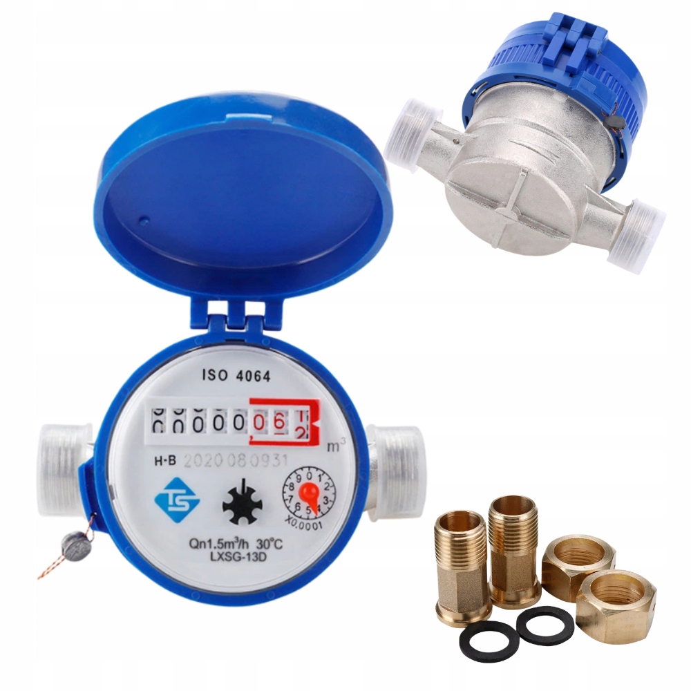 Vodoměr Počítadlo Studené Vody 15 MM 1/2 Vodoměr Počítadlo