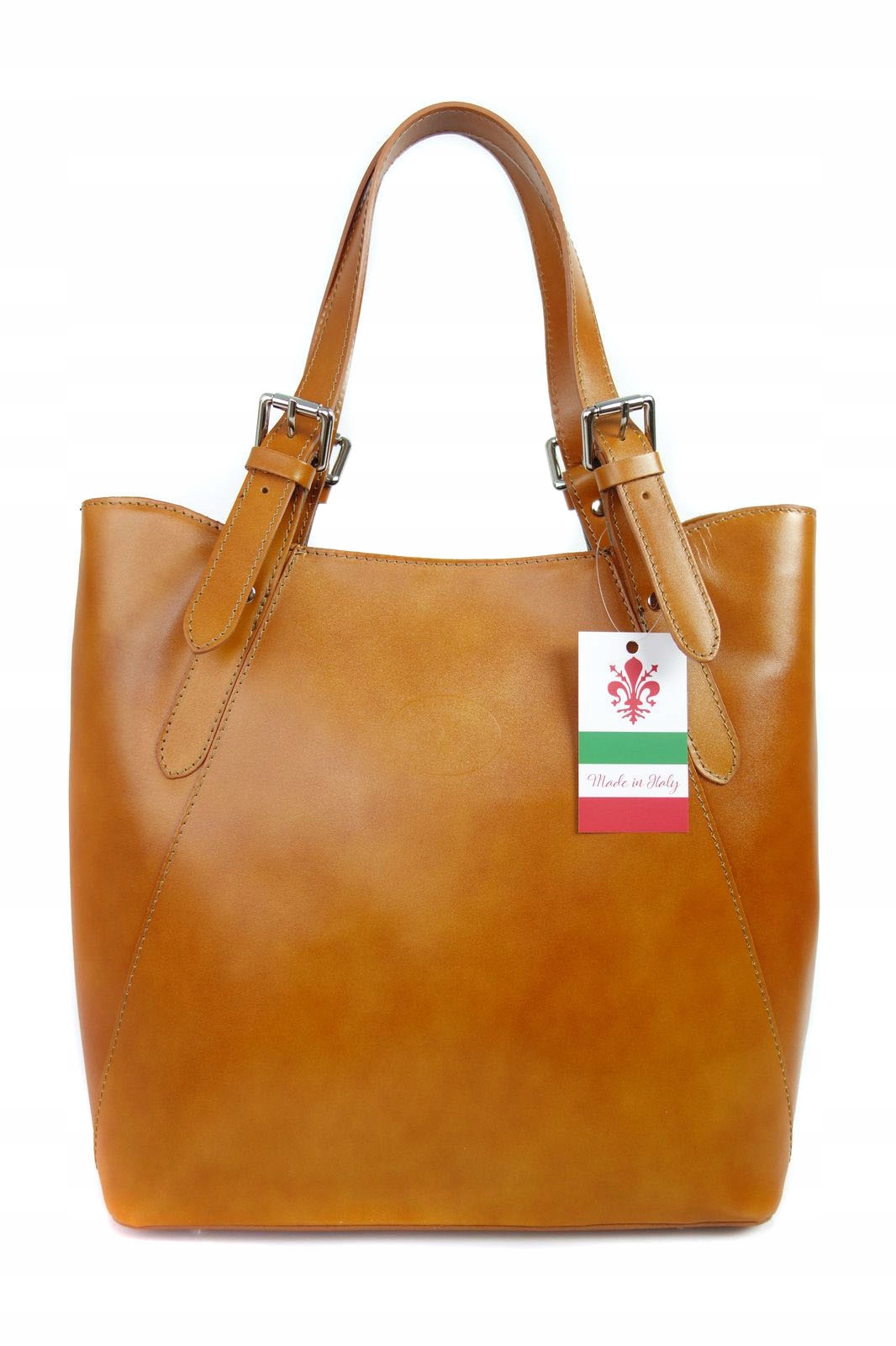 Italská kabelka Vera Pelle – klasika na rameno Camel