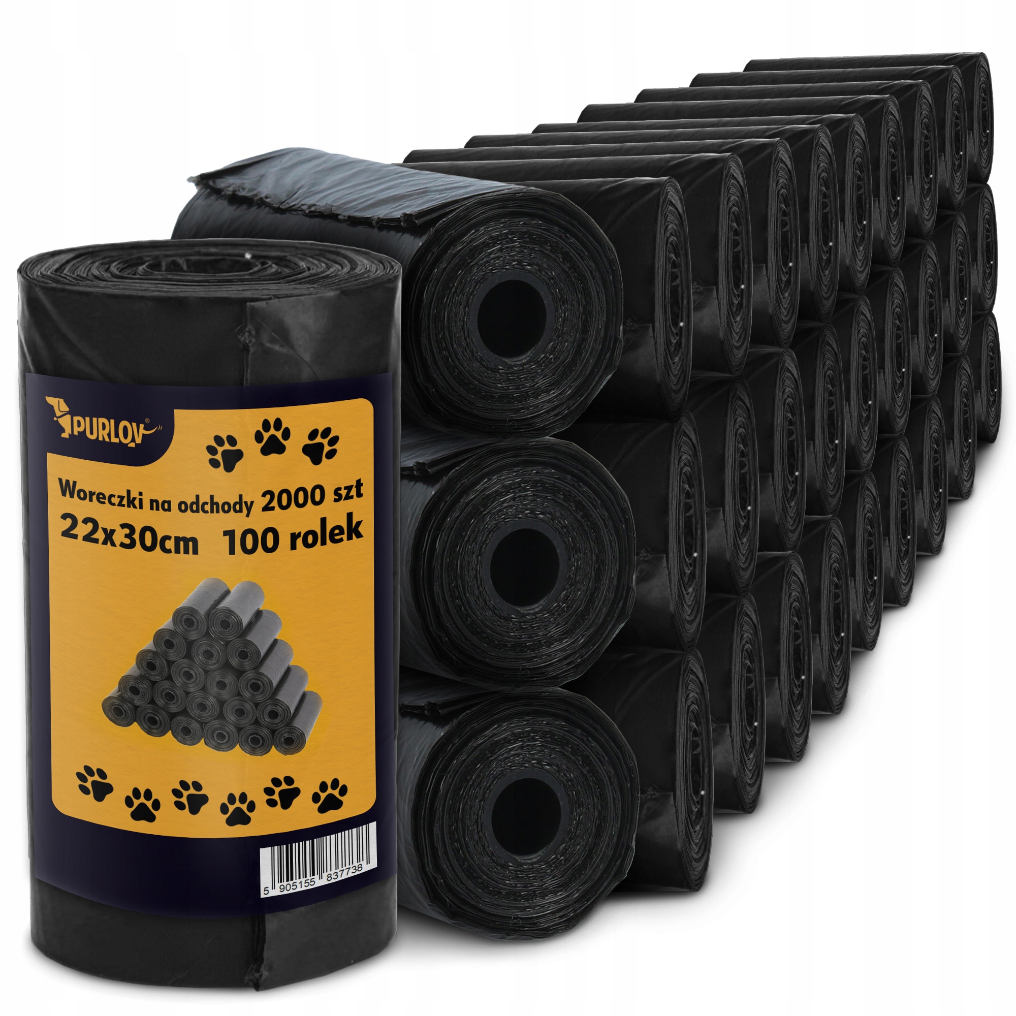 Levně 2000 x Sáčky Psí Exkrementy Tašky Sáčky Hovínka psů Psi Silné Sítě Ča DC