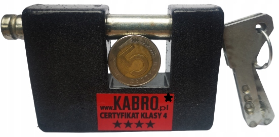 KABRO KŁÓDKA C4 TRZPIENIOWA ANTYWŁAMANIOWA CERTYFIKAT C4-27 3 KLUCZE