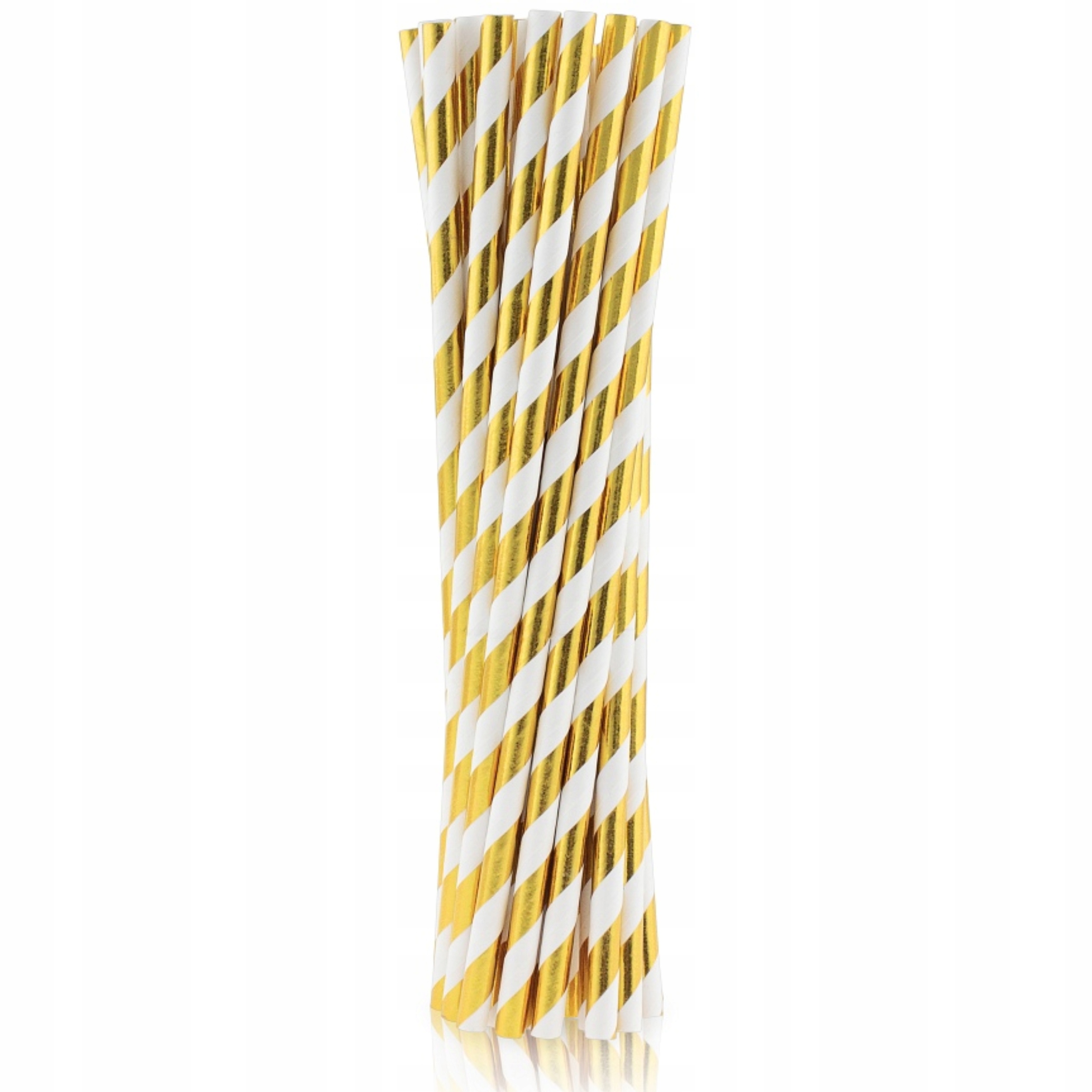 SŁOMKI BIAŁO ZŁOTE na wieczór panieński 10 szt.