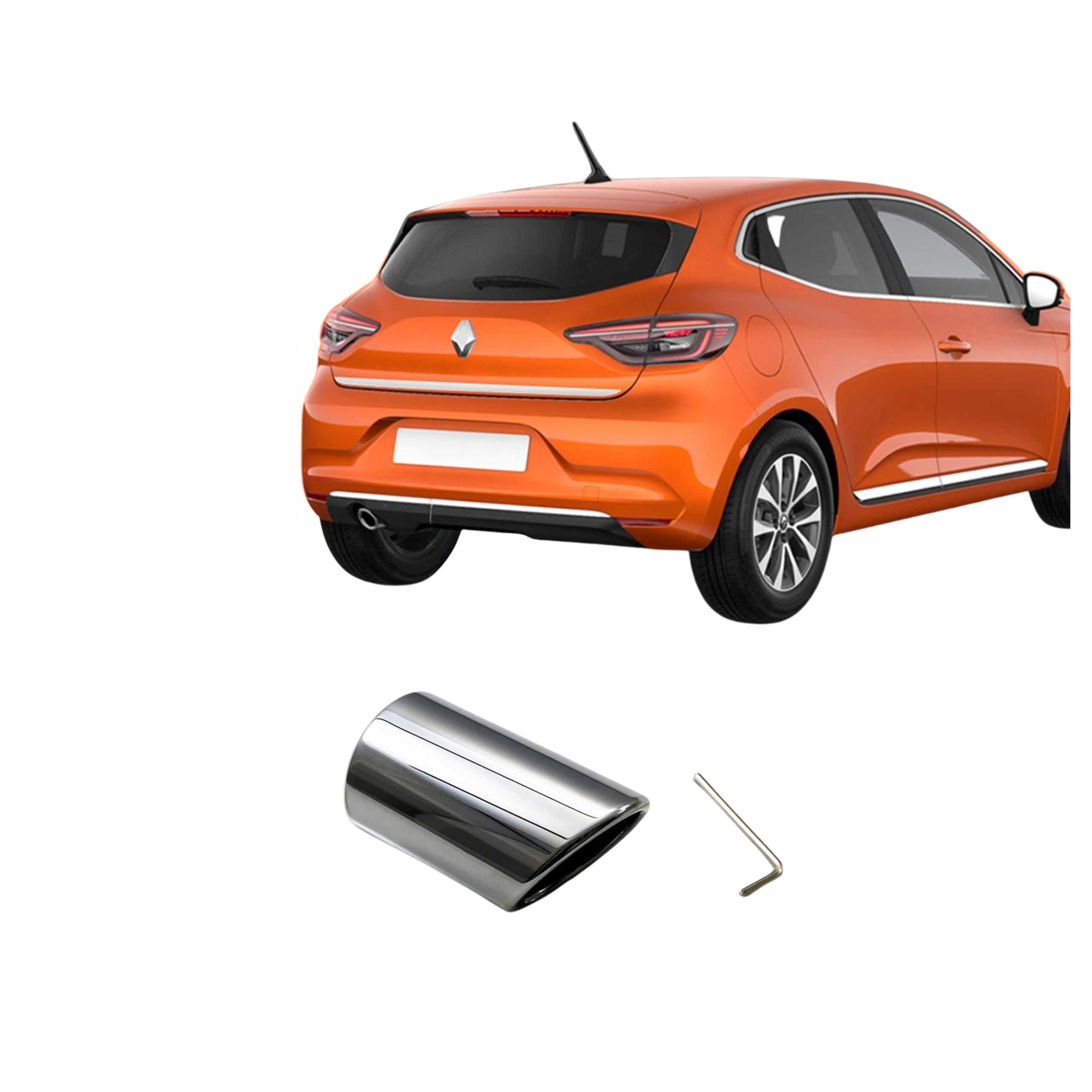 Chrómovaná krytka výfuku Renault Clio 2019-2024