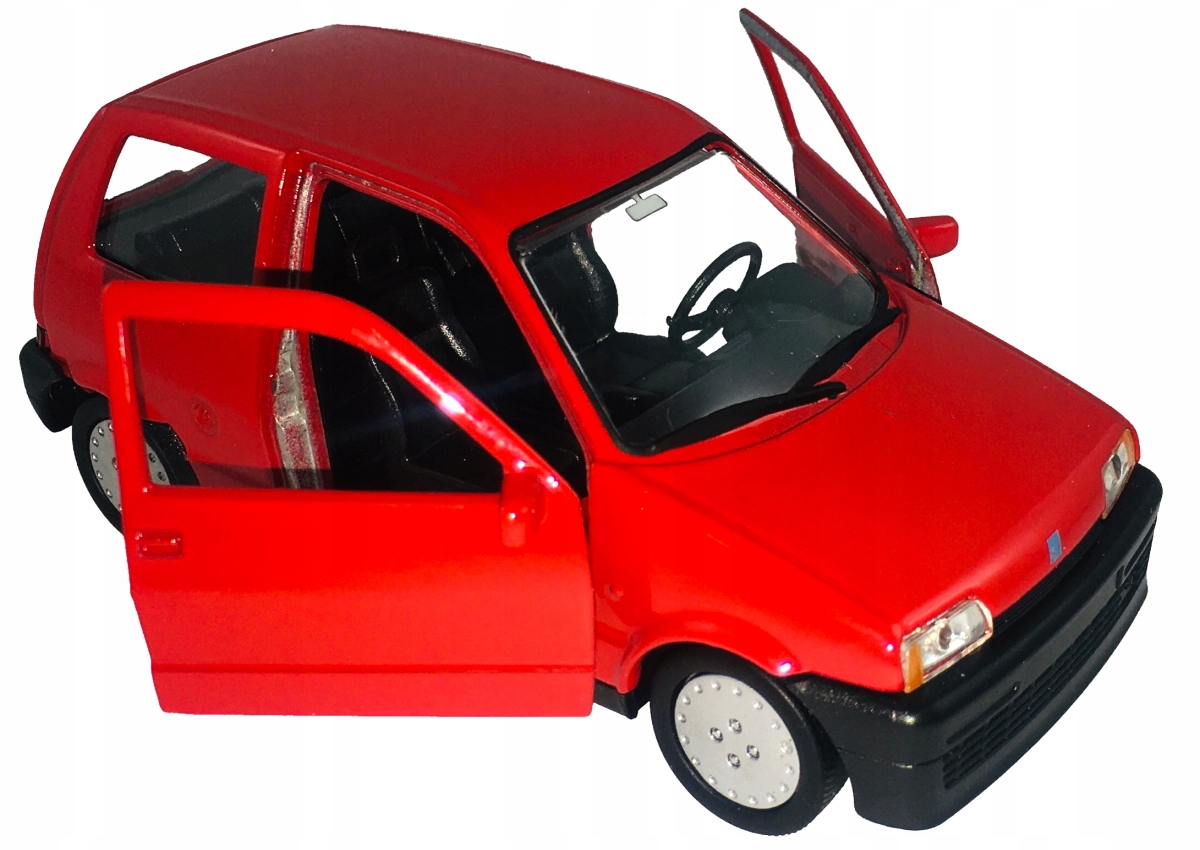 FIAT CINQUECENTO MODEL METAL WELLY 1:34 CZERWONY