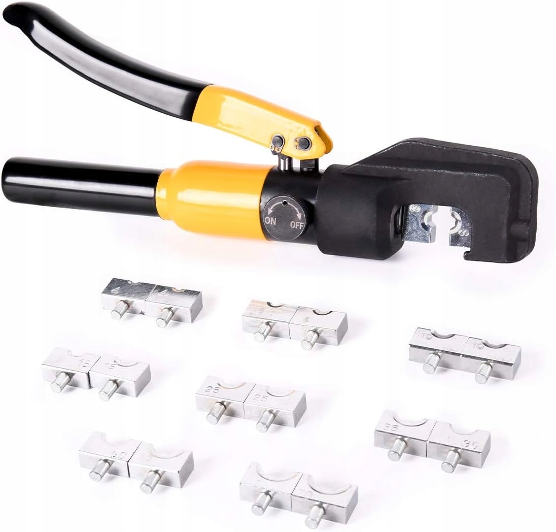 ZACISKARKA HYDRAULICZNA PRASKA DO KABLI PRZEWODÓW MATRYCE 4-70 MM Maksymalny przekrój przewodu 70 mm²