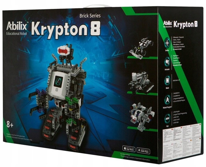 Robot edukacyjny z klocków Abilix Krypton 8 nauka robotyki i programowania
